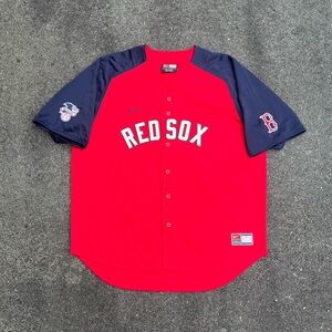Mens XXL Red Boston Red Sox American Nike Baseball Jersey